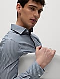 2pk Regular Fit Easy Iron Cotton Blend Poplin Shirts