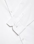 Bügelleichtes Hemd aus reiner Baumwolle mit schmaler Passform