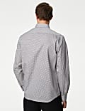 Regular Fit Easy Iron Pure Cotton Print Shirt