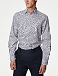 Regular Fit Easy Iron Pure Cotton Print Shirt