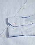 Regular Fit Pure Cotton Dobby Spot Shirt