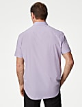 2pk Regular Fit Easy Iron Checked Short Sleeve Shirts