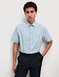 2pk Regular Fit Short Sleeve Checked Shirts