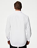 Regular Fit Cotton Blend Double Cuff Shirt