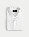 Slim Fit Cotton Blend Double Cuff Shirt