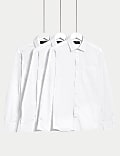 Pack de 3 camisas de manga larga ajustadas de planchado fácil