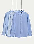 3pk Tailored Fit Easy Iron Long Sleeve Shirts