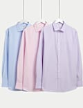 3pk Regular Fit Easy Iron Long Sleeve Shirts