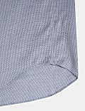 Regular Fit Luxury Pure Cotton Textured Shirt