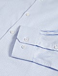 Slim Fit Luxury Pure Cotton Textured Shirt