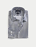 Slim Fit Luxury Cotton Bold Stripe Shirt