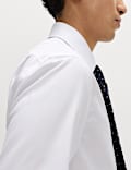 Slim Fit Pure Cotton Sateen Luxury Shirt