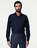 Regular Fit Luxury Cotton Double Cuff Twill Shirt