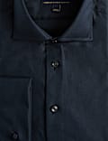 Regular Fit Luxury Cotton Double Cuff Twill Shirt
