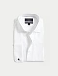 Slim Fit Luxury Cotton Double Cuff Twill Shirt