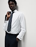 Tailored Fit Luxury Cotton Double Cuff Twill Shirt