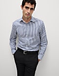 Regular Fit Luxury Cotton Striped Shirt