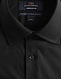 Chemise coupe standard en coton serg&eacute; de premi&egrave;re qualit&eacute;