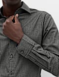 Regular Fit Pure Cotton Textured Shirt