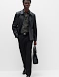Regular Fit Pure Cotton Textured Shirt