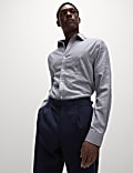 Slim Fit Non Iron Pure Cotton Houndstooth Shirt