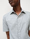 Regular Fit Easy Iron Pure Cotton Short Sleeve Shirt