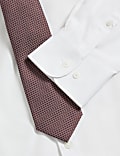 Regular Fit Easy Iron Cotton Blend Shirt & Tie