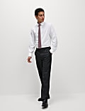 Regular Fit Easy Iron Cotton Blend Shirt & Tie