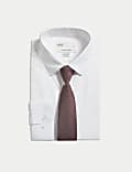 Regular Fit Easy Iron Cotton Blend Shirt & Tie