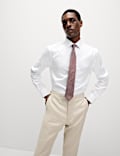 Slim Fit Easy Iron Shirt and Tie