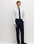 Regular Fit Cotton Blend Shirt & Tie Set