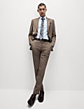4pc Regular Fit Easy Iron Shirt and Tie Set