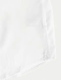 Robe chemise coupe slim en coton de qualité supérieure à poignets mousquetaires