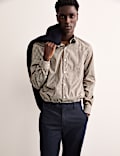 Tailored Fit Luxury Cotton Print Shirt