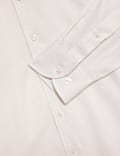 Chemise de luxe coupe standard 100 % coton à motif texturé