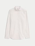 Chemise de luxe coupe standard 100 % coton à motif texturé