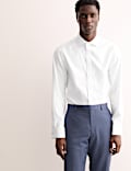 Chemise coupe ajustée en coton texturé de qualité supérieure