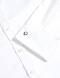 Chemise coupe ajustée en coton texturé de qualité supérieure