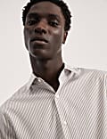 Tailored Fit Pure Cotton Striped Shirt