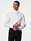 Regular Fit Cotton Blend Dress Shirt