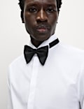 Chemise de soirée slim en coton mélangé