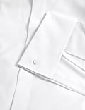 Chemise de soirée slim en coton mélangé