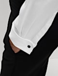 Slim Fit Luxury Cotton Double Cuff Dress Shirt