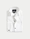 Slim Fit Luxury Cotton Double Cuff Dress Shirt