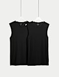 Pack de 2 camisetas deportivas sin mangas