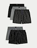 5pk Supima® Cotton Rich Woven Boxers