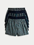 5pk Pure Cotton StayNew™ Woven Boxers