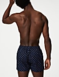 5pk Pure Cotton Foulard Print Woven Boxers