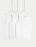 3pk Cotton Stretch Cool & Fresh™ Vests