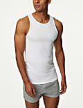 5pk Essential Cotton Sleeveless Vests